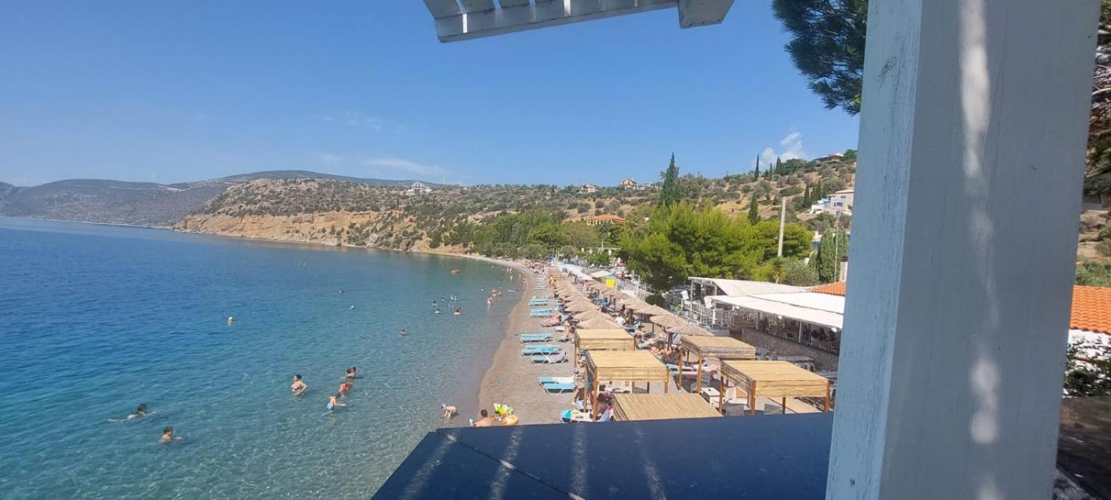 Queen Aspri Apartment 3' Min To The Beach! Antikyra Luaran gambar